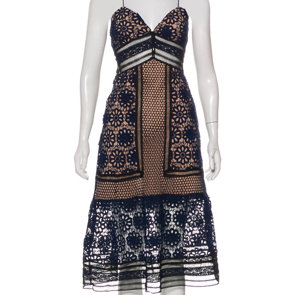 Self Portrait dress, size S, worn once, in perfect condition.